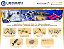 Tablet Screenshot of kozakmicro.com