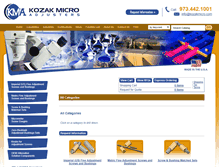 Tablet Screenshot of catalog.kozakmicro.com
